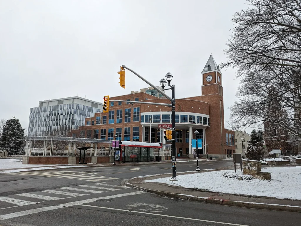 Brampton City Hall and clock tower