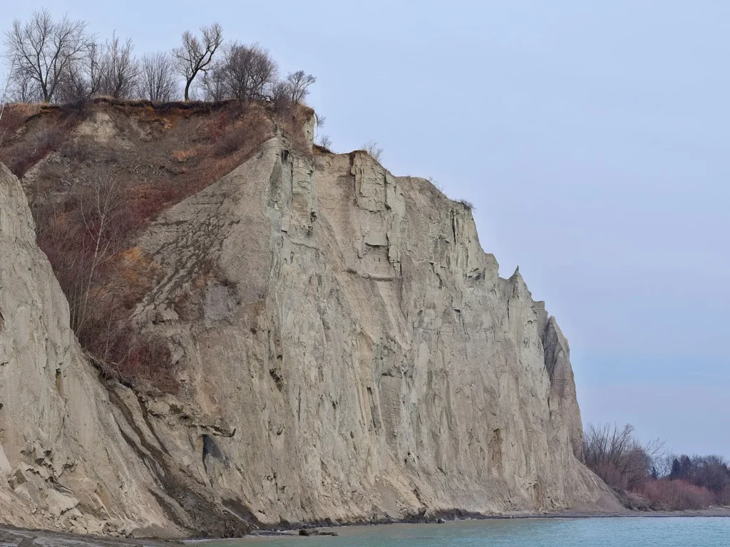 Scarborough Bluffs above Lake Ontario
